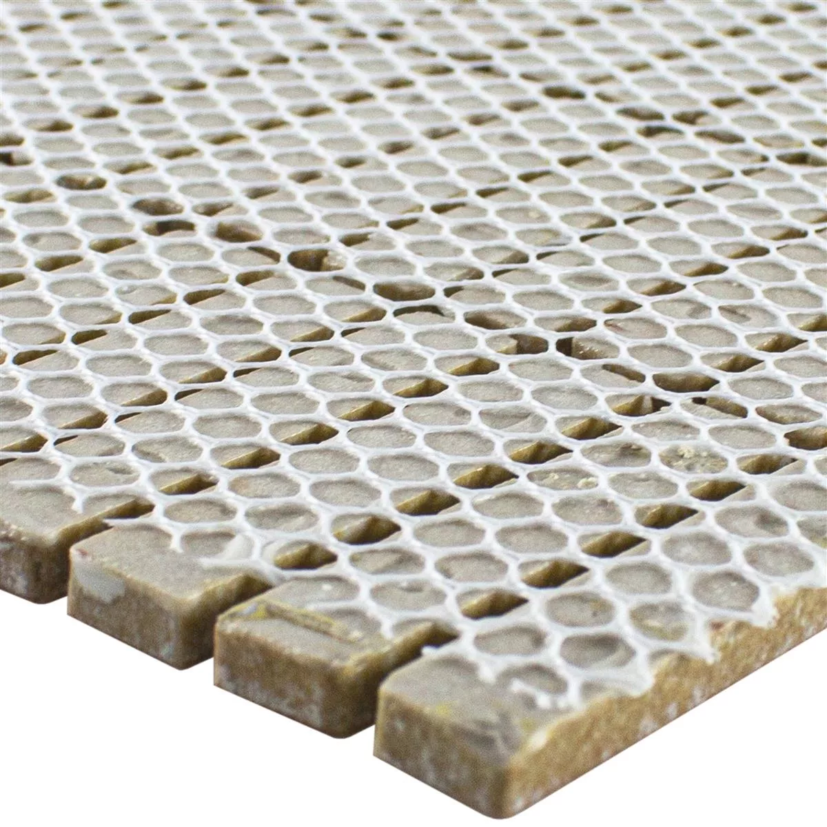 Ceramică Plăci De Mozaic Midway Alb Înghețată