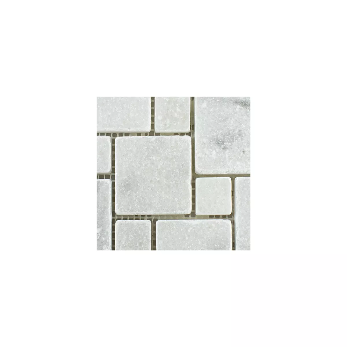 Mønster fra Naturstein Marmor Mosaikkfliser Kilkenny Hvit
