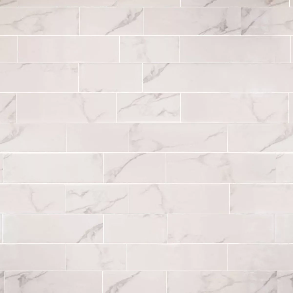 Metro Wall Tiles Girona Marble Optic Blanc Mat 10x30cm