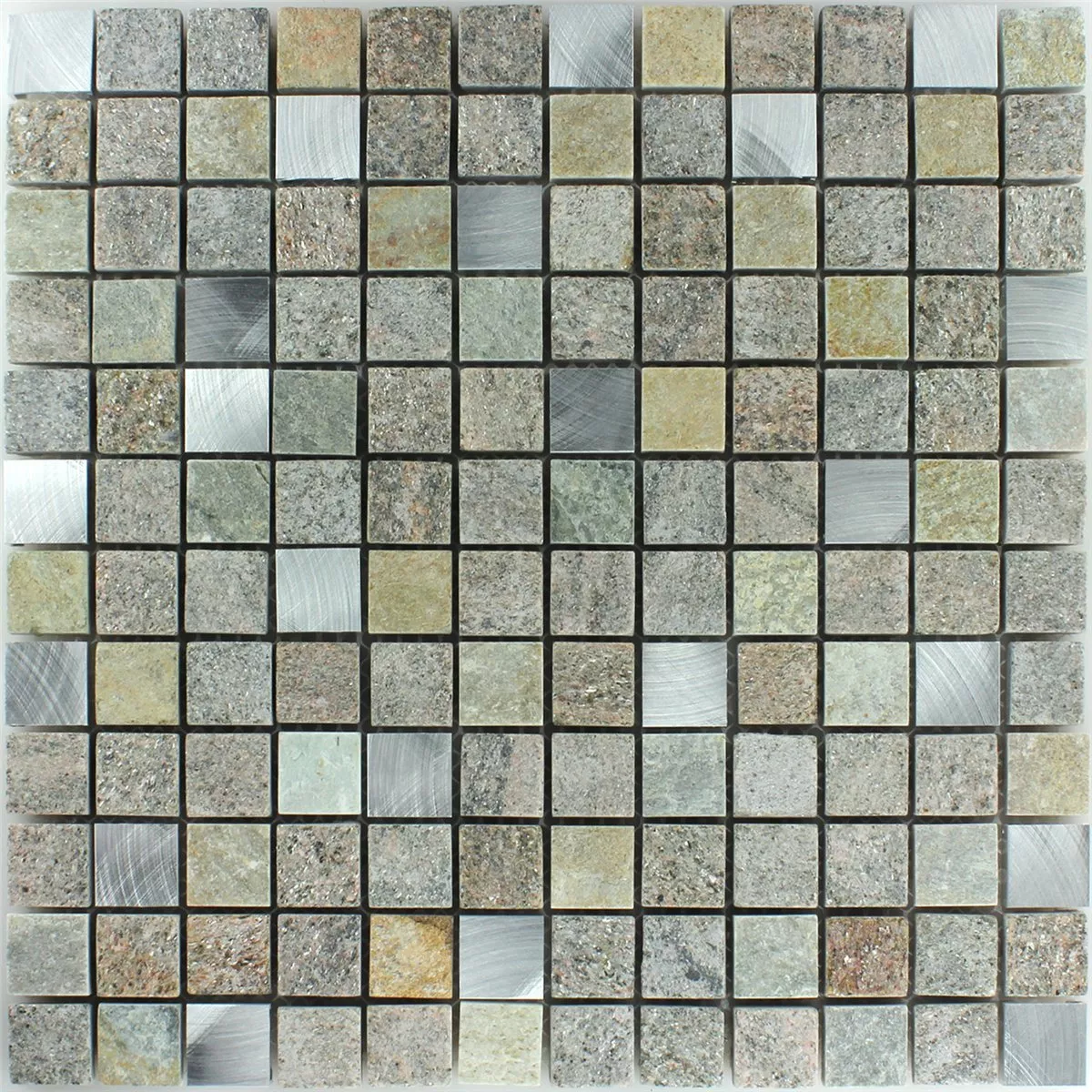 Padrão de Azulejo Mosaico Quartzito Alu Pedra Natural 