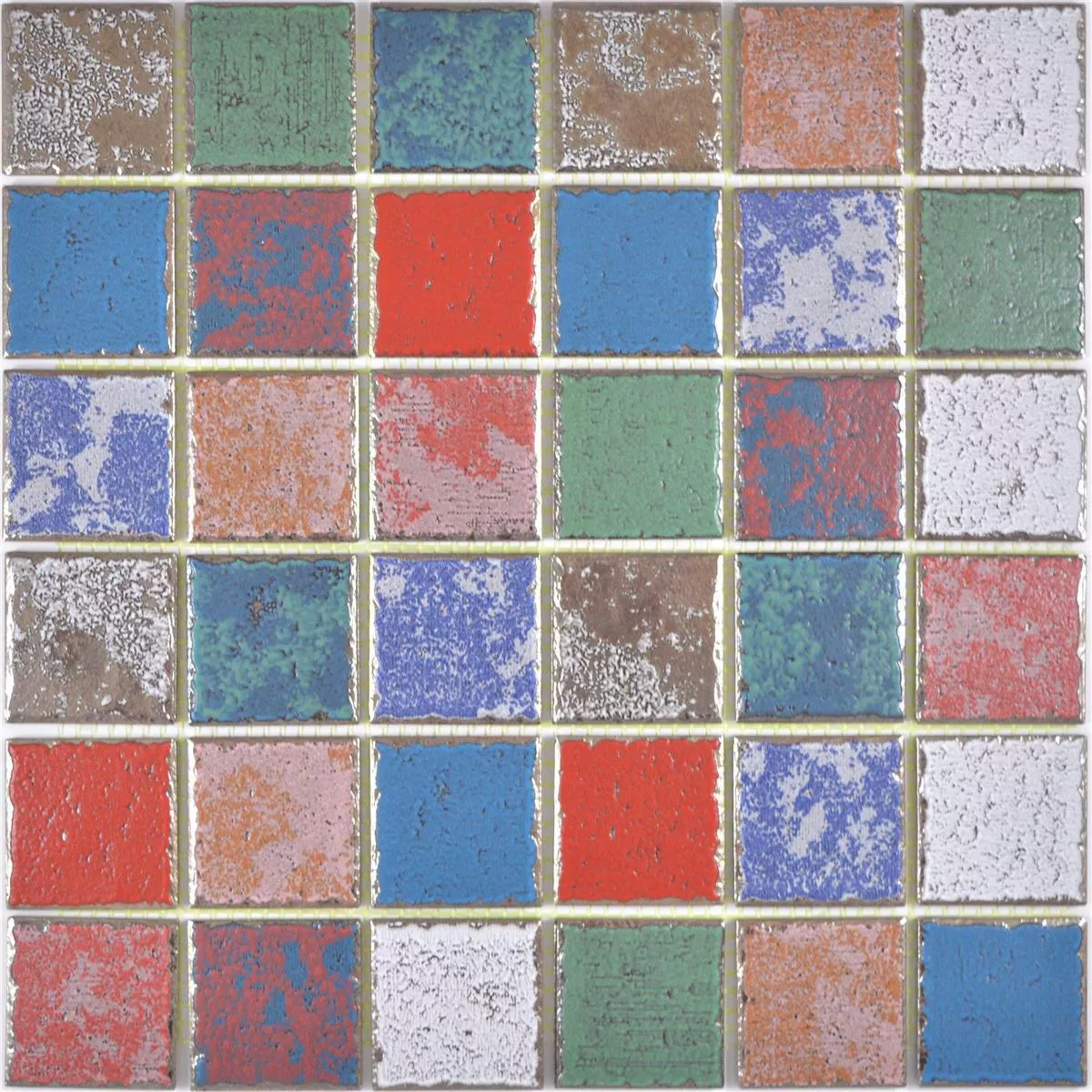 Próbka Ceramika Mozaika Oriente Retro Optyka Kolorowy