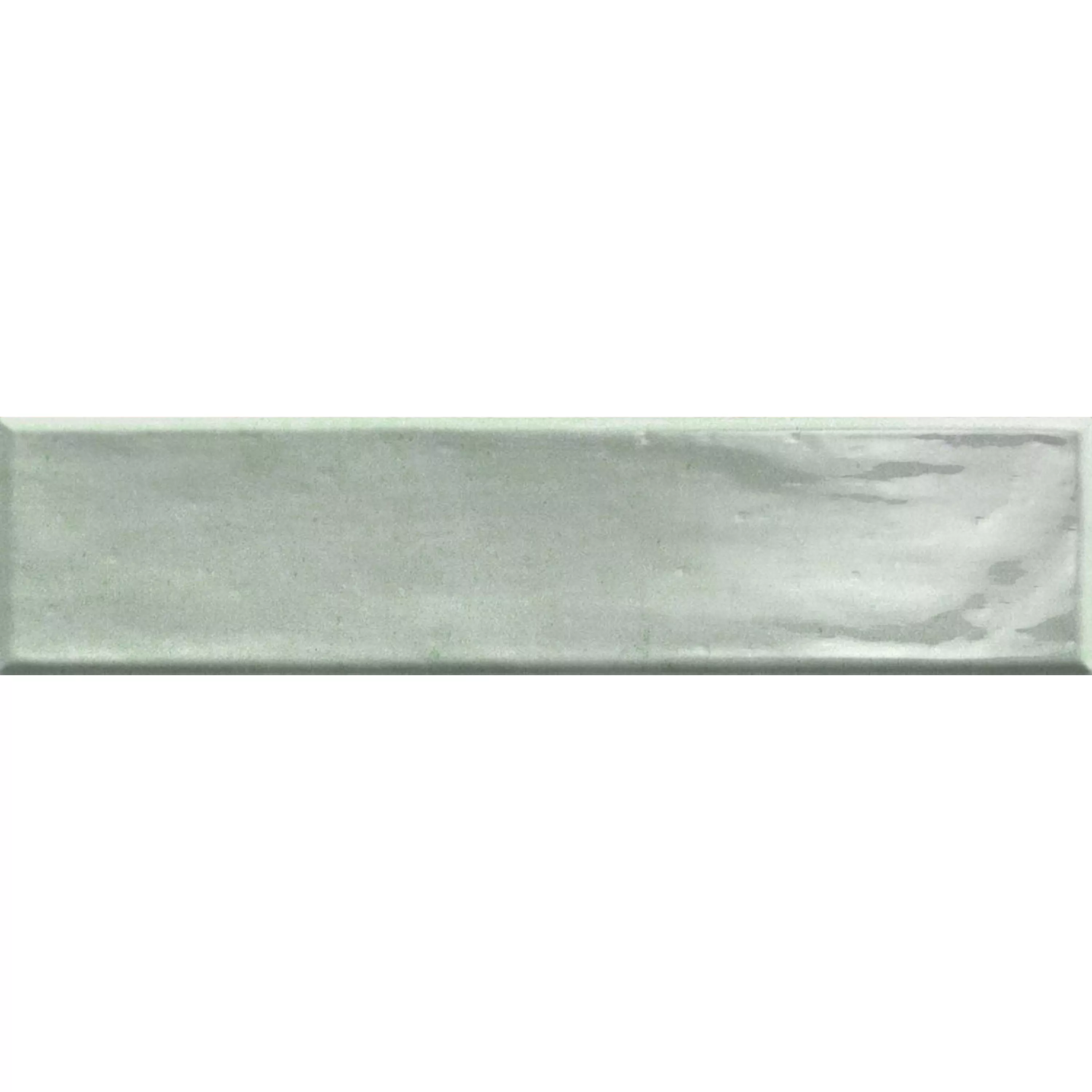 Wall Tiles Tropea Glossy Waved Green 7,5x30cm Wall Tiles Tropea Glossy Waved Green 7,5x30cm