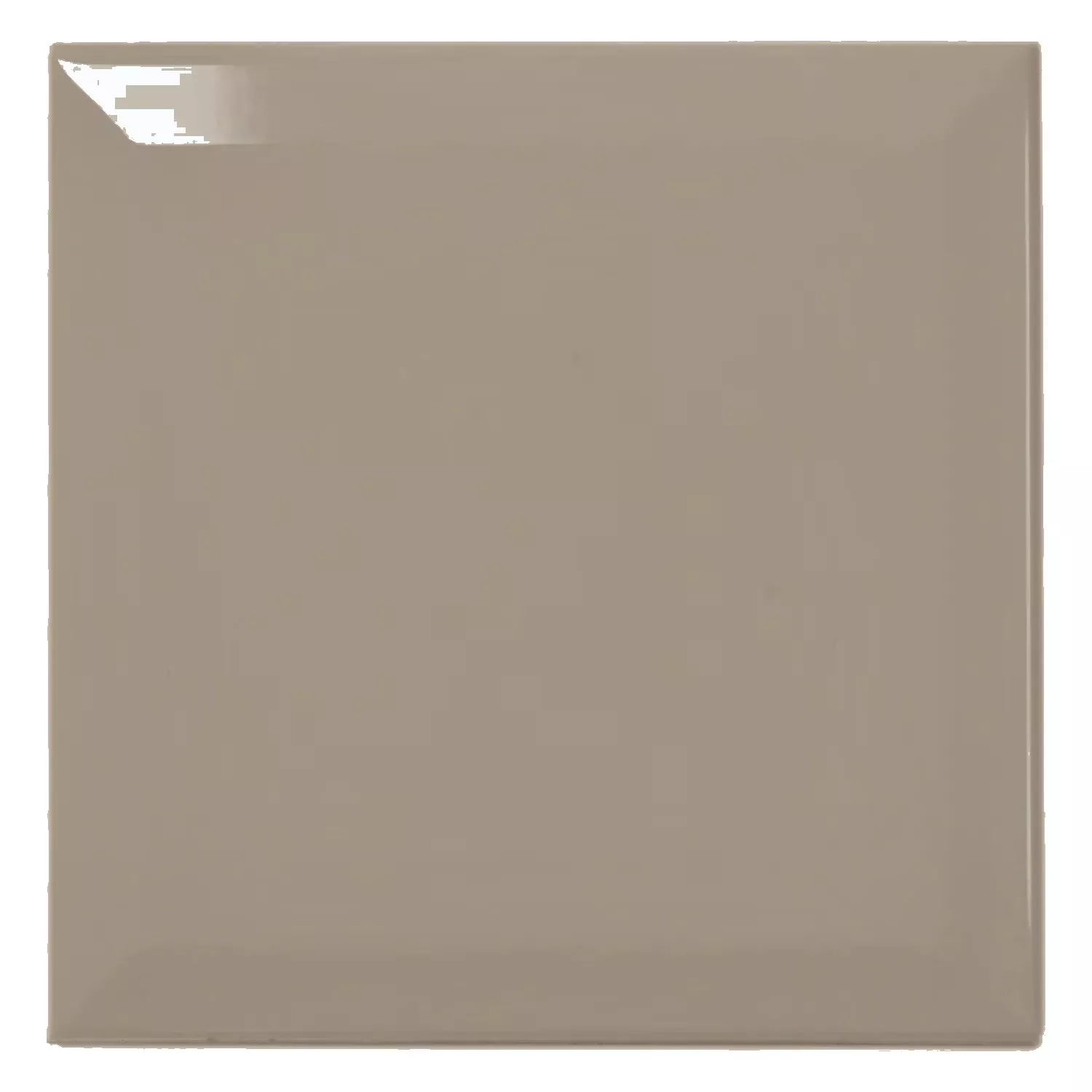 Metro tegel Bruin Glanzend 15x15 cm Met Facet Eris Mink