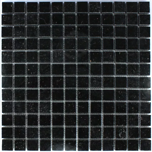 Azulejo Mosaico Granito 23x23x8mm Galaxy Preto