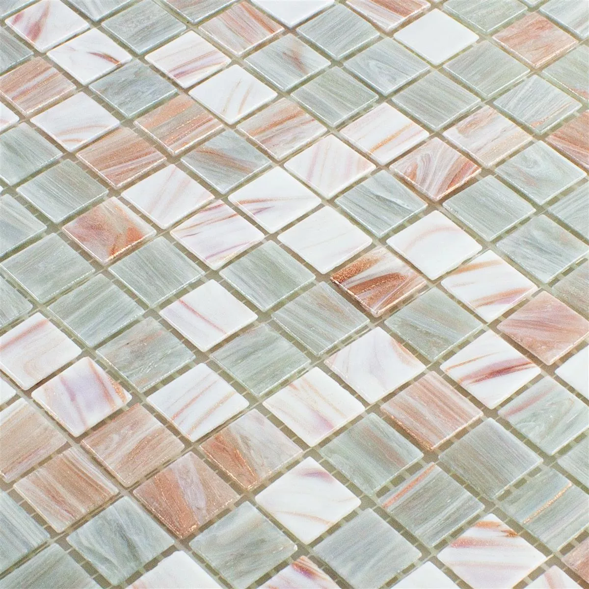 Mosaic Tiles Glass Goldensilk Light Beige