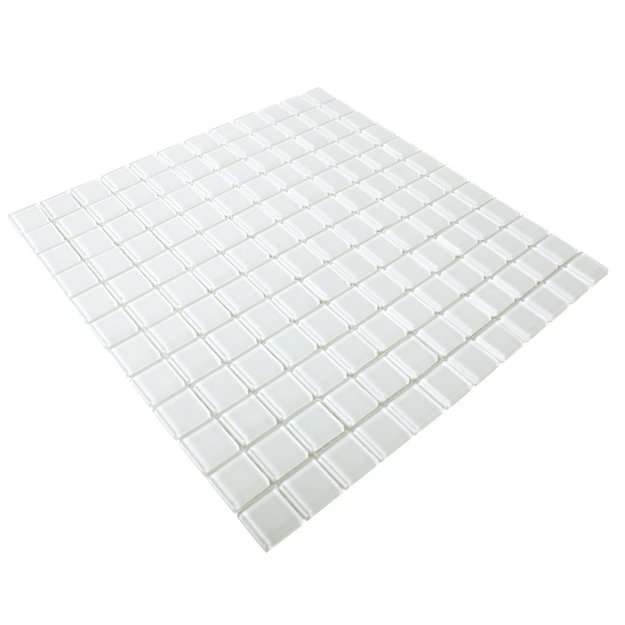 Glass Mosaic Tiles Florida White