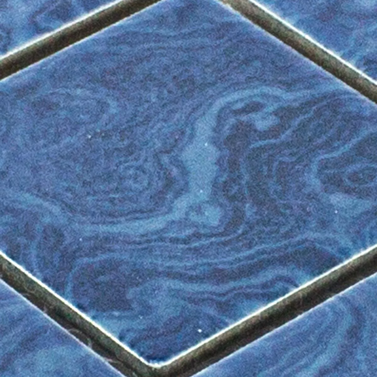 Muster von Keramik Mosaikfliesen David Blau Uni