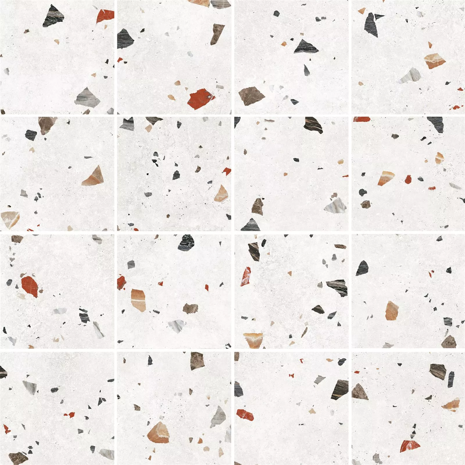 Sample Floor Tiles Moderno 66x66cm Blanc Colored