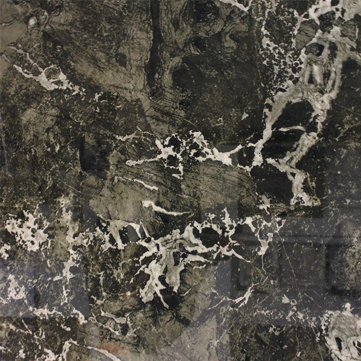 Gulvflis Jupiter Marmor Utseende Svart Polert 80x80cm Gulvflis Jupiter Marmor Utseende Svart Polert 80x80cm