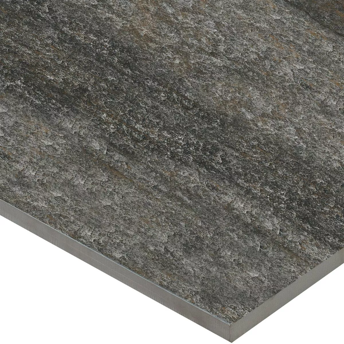 Terrastegels Porselein steengoed Rustburg Zwart 60x60x2 cm