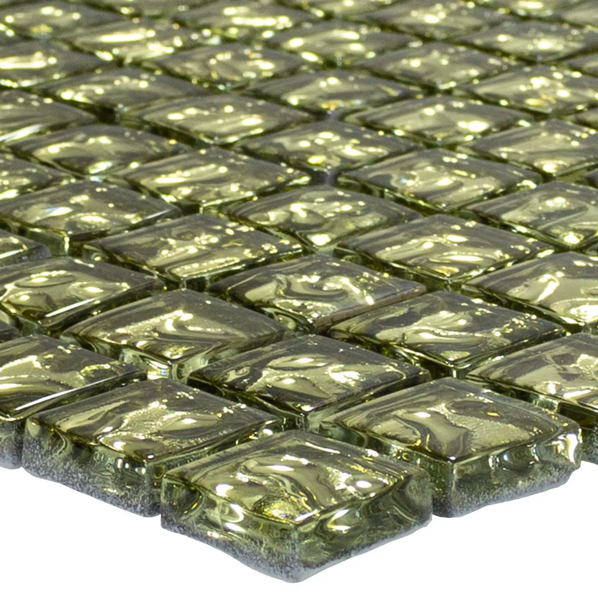 Glass Mosaic Tiles Aquatic Gold