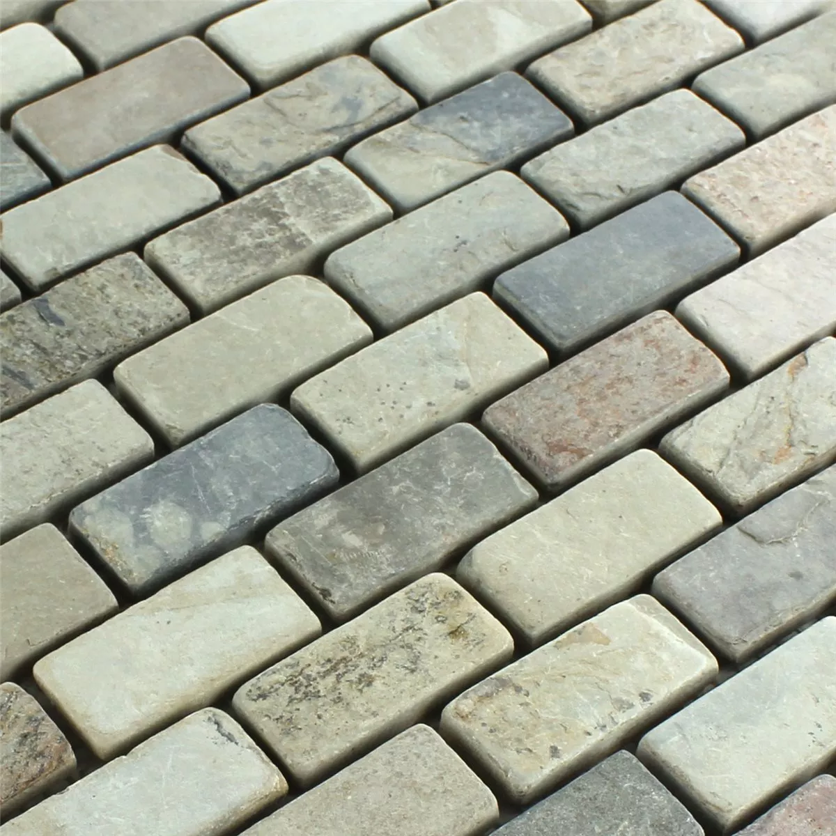 Mosaic Tiles Slate Brick Indian Autumn