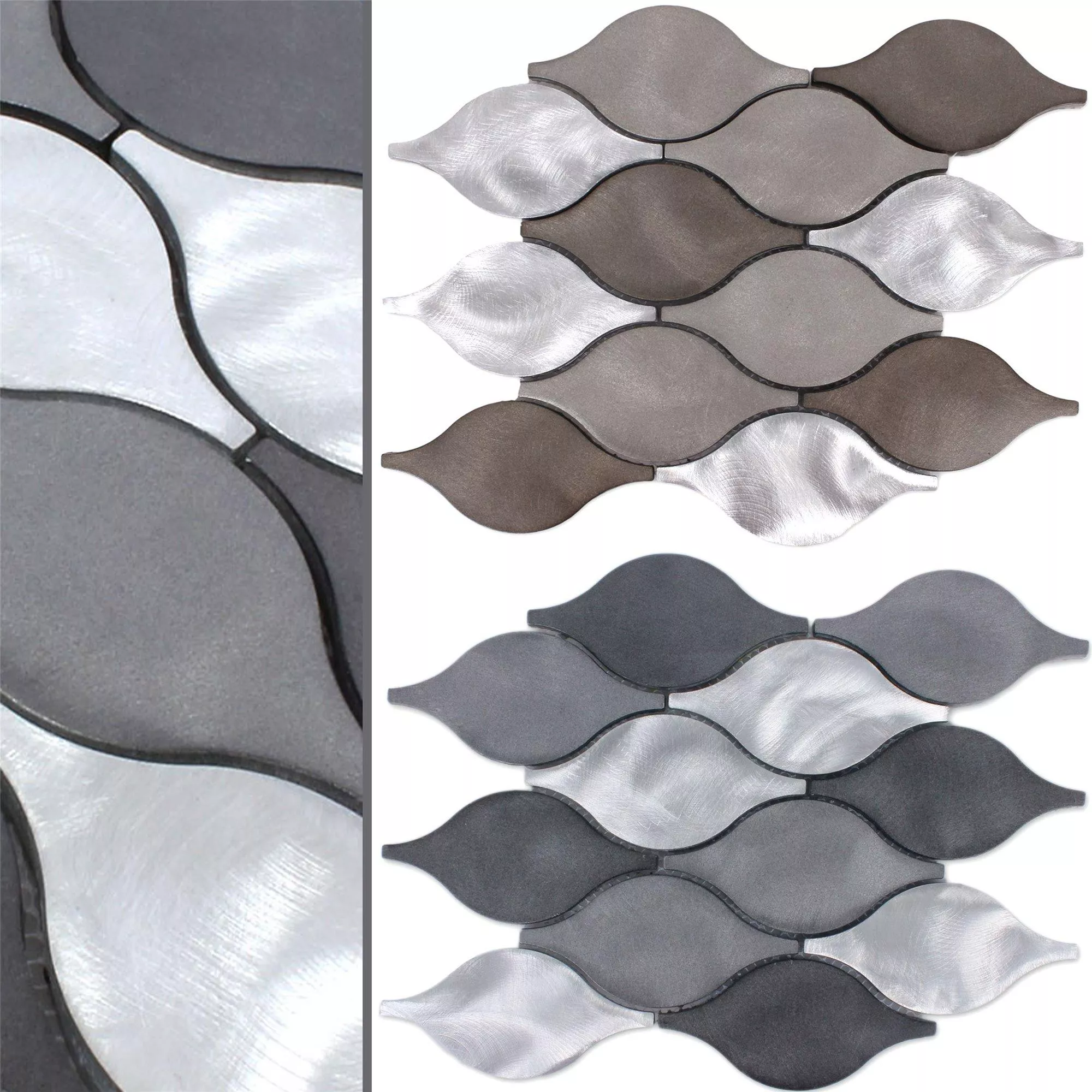 Mønster fra Mosaikkfliser Aluminium Beverly