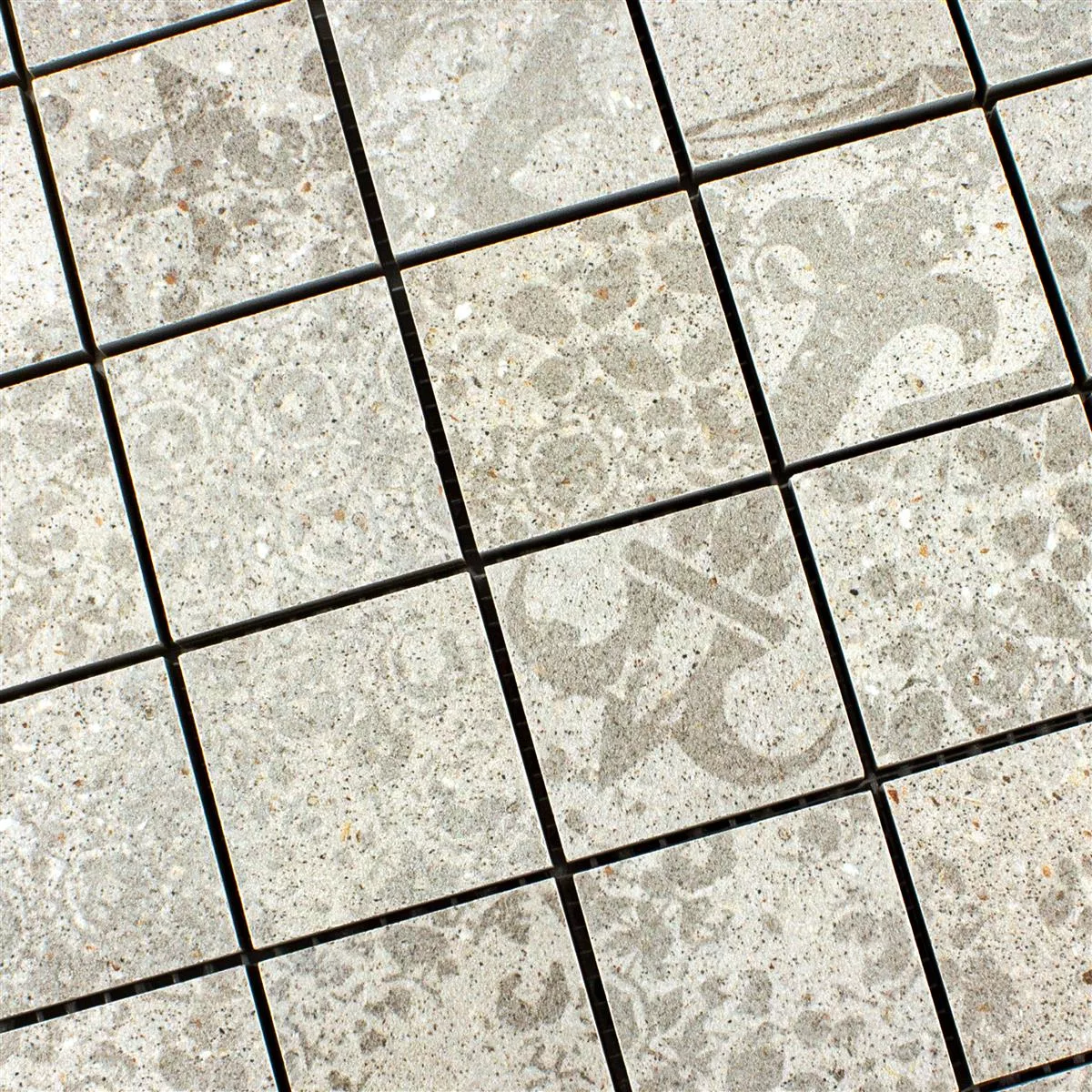 Ceramic Mosaic Tiles Eylem Retro Optic Beige Q48