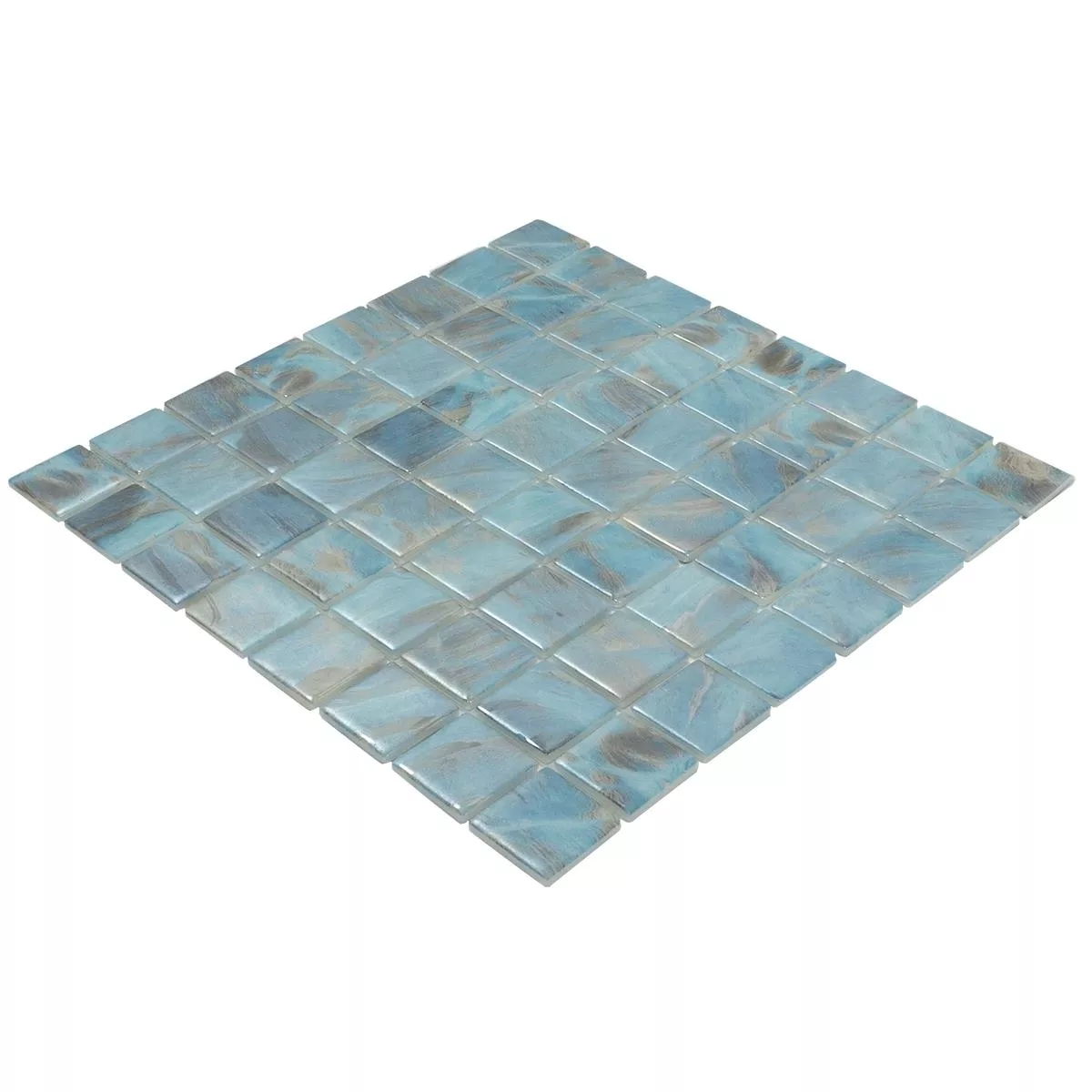 Glas Zwembad Mozaïek Alassio Blauw 38