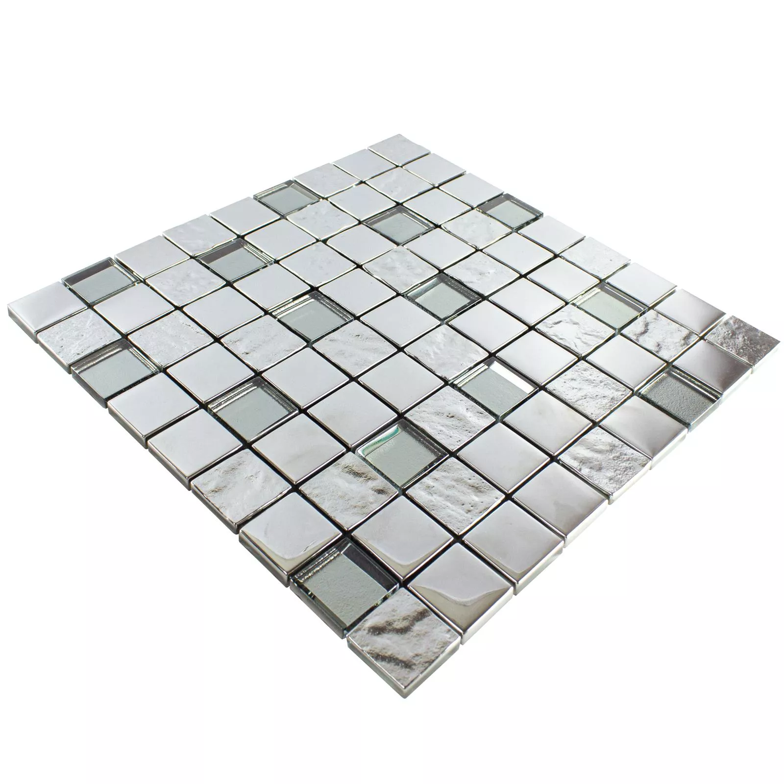 Mosaïque En Verre Carrelage Midland Argent