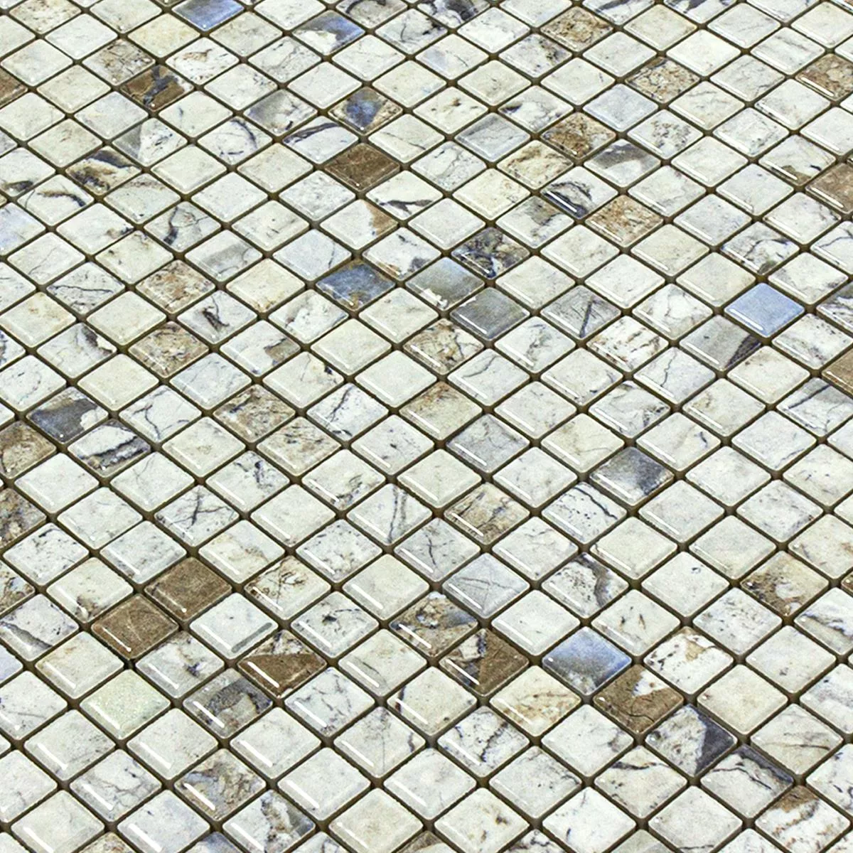 Céramique Mosaïque Carrelage Elysium Marbre Optique Beige 12