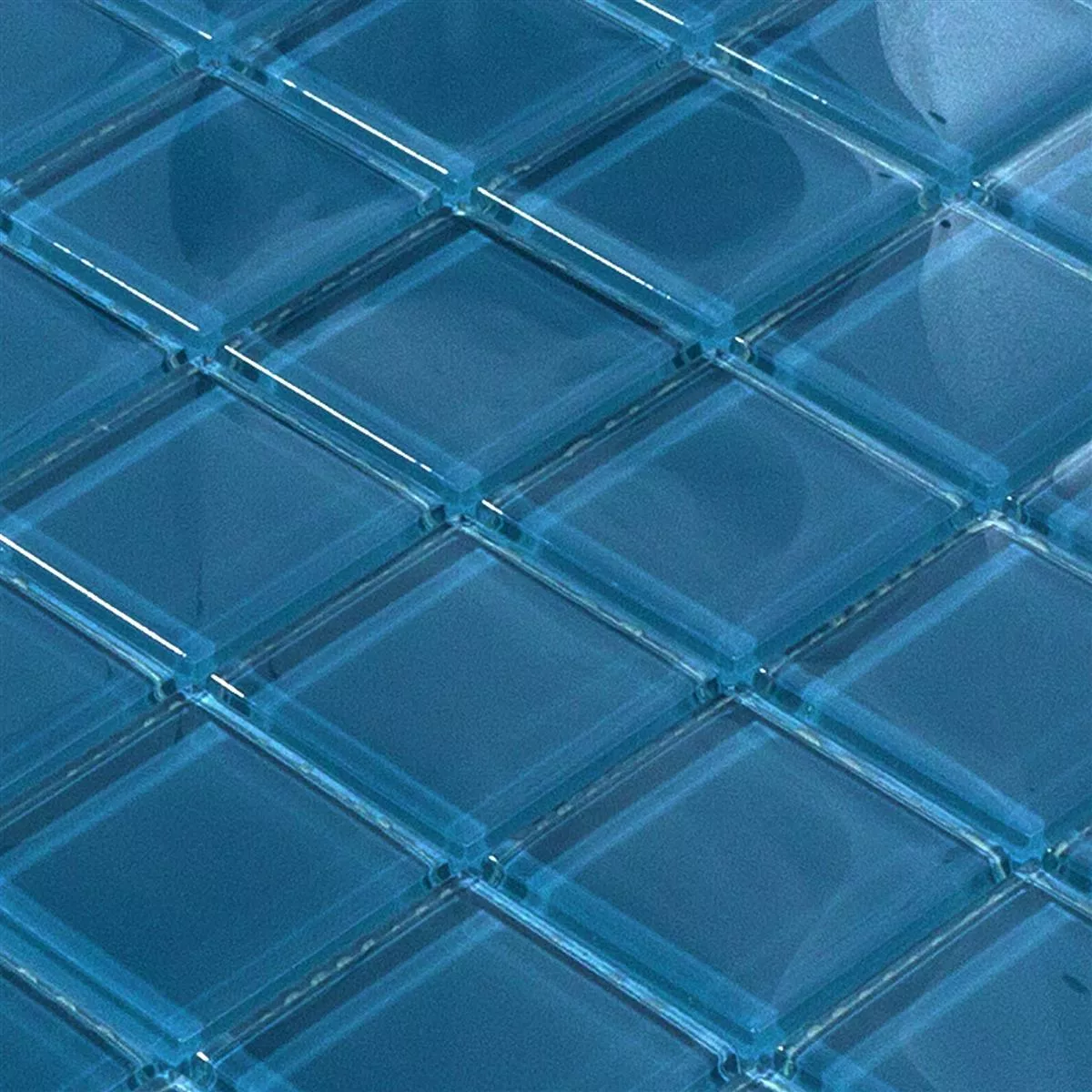 Sample Glass Mosaic Tiles Melmore Blue