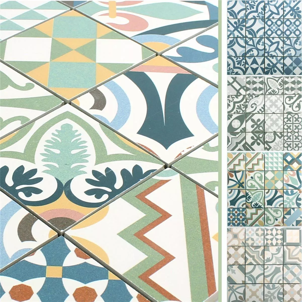 Sample Ceramic Mosaic Retro Tiles Utopia R10/B