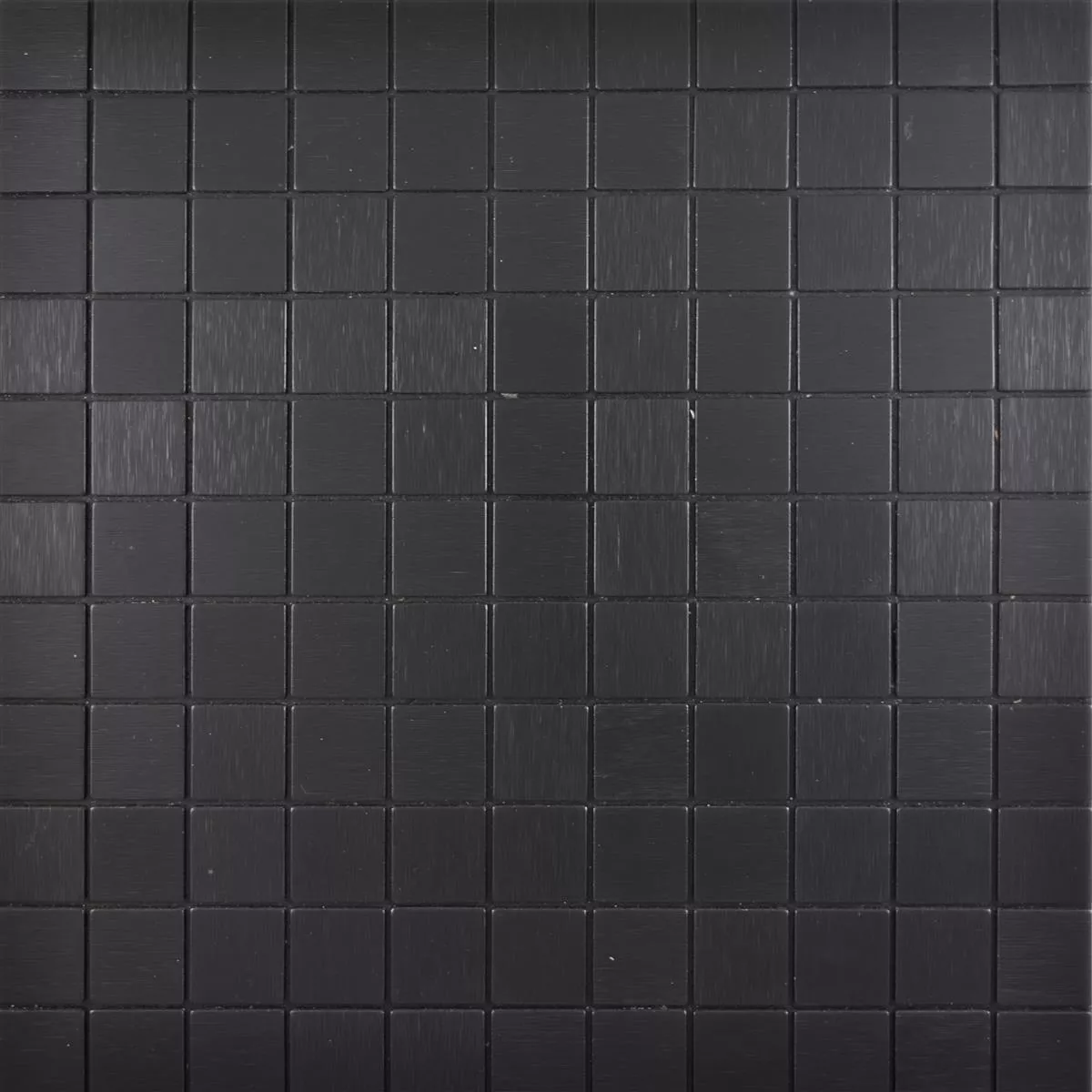 Metal Mosaic Tiles Wygon Self Adhesive Black 25mm