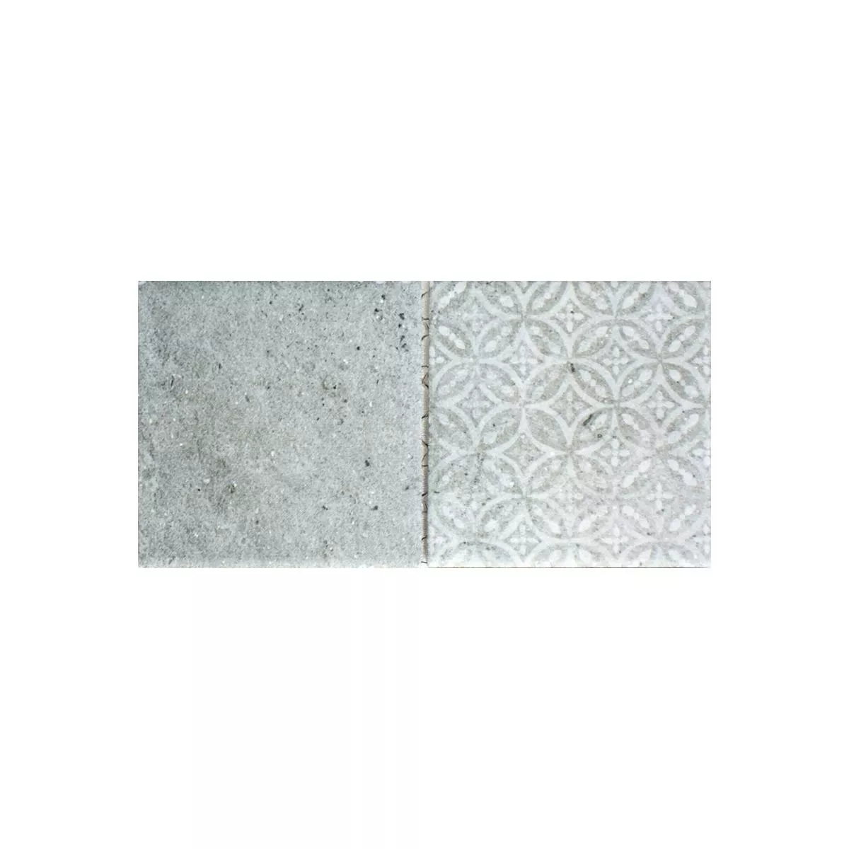 Uzorak Keramika Mozaik Pločice Campeche Imitacija Cementa Siva