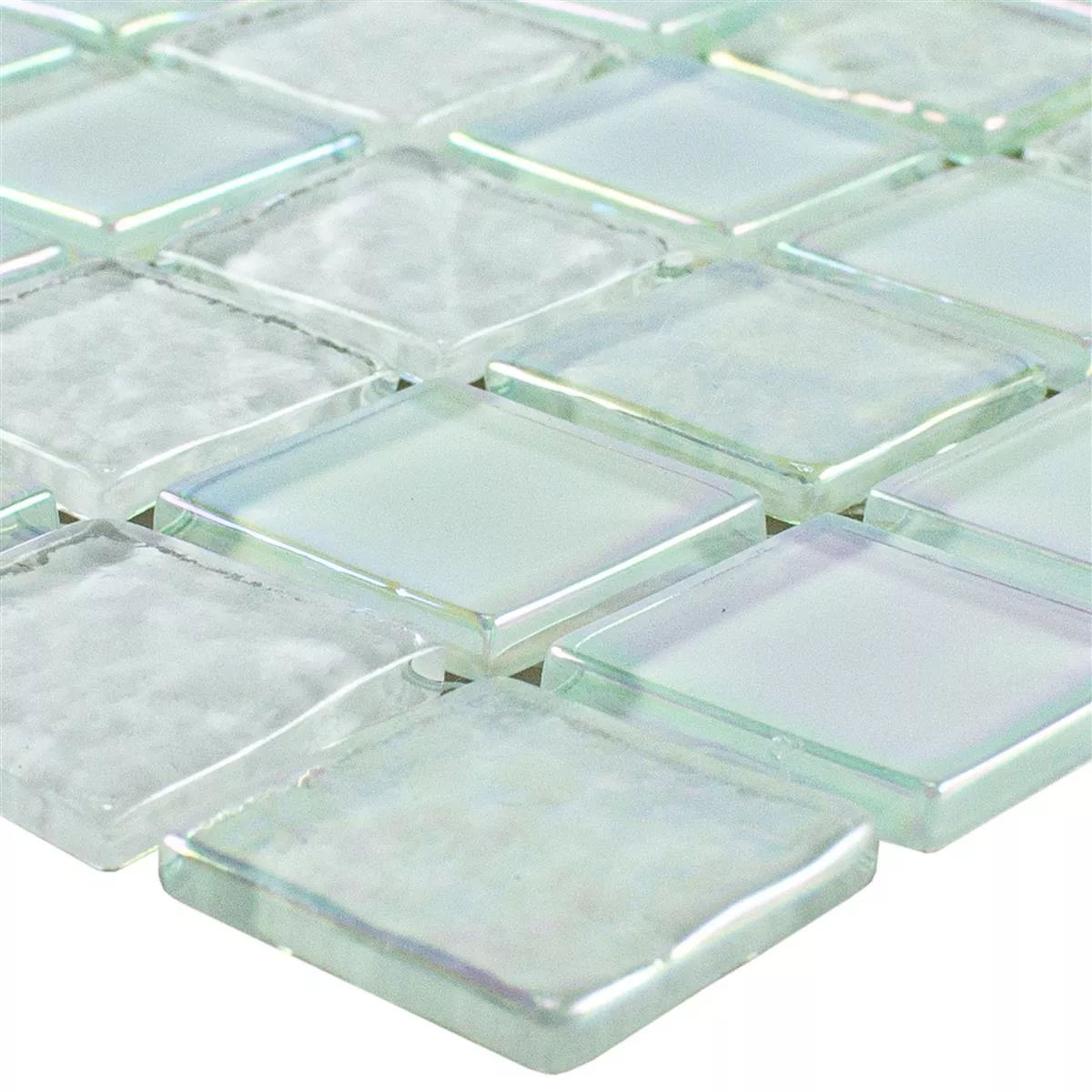 Glass Mosaic Tiles Nacre Effect Manor Blanc Glass Mosaic Tiles Nacre Effect Manor Blanc