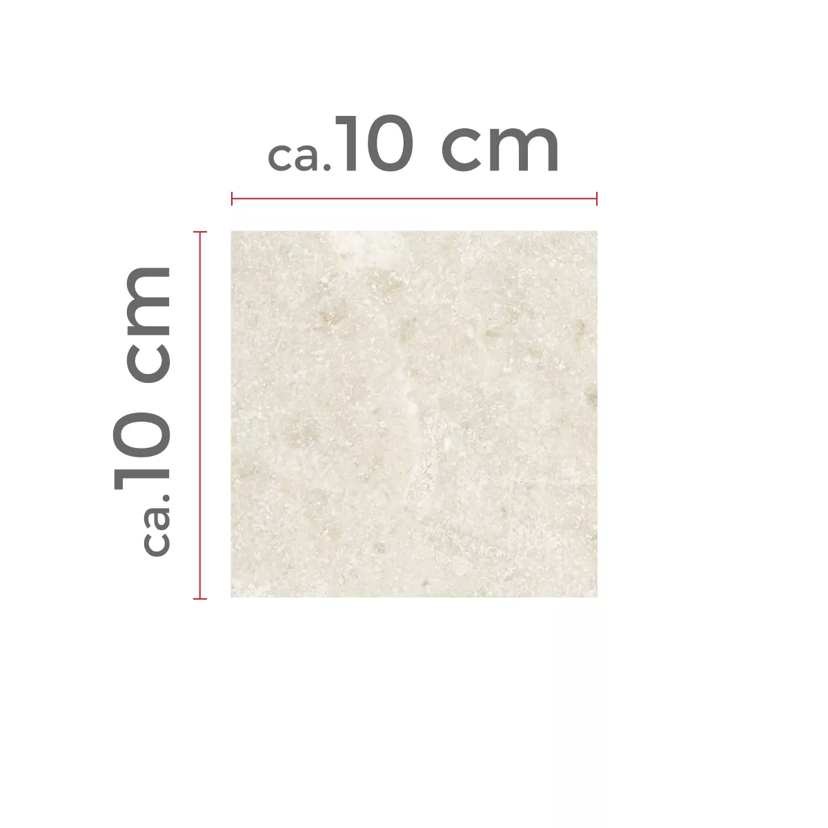 Πρότυπο Πλακάκια Aπό Φυσική Πέτρα Μάρμαρο Afyon Μπεζ 10x10cm