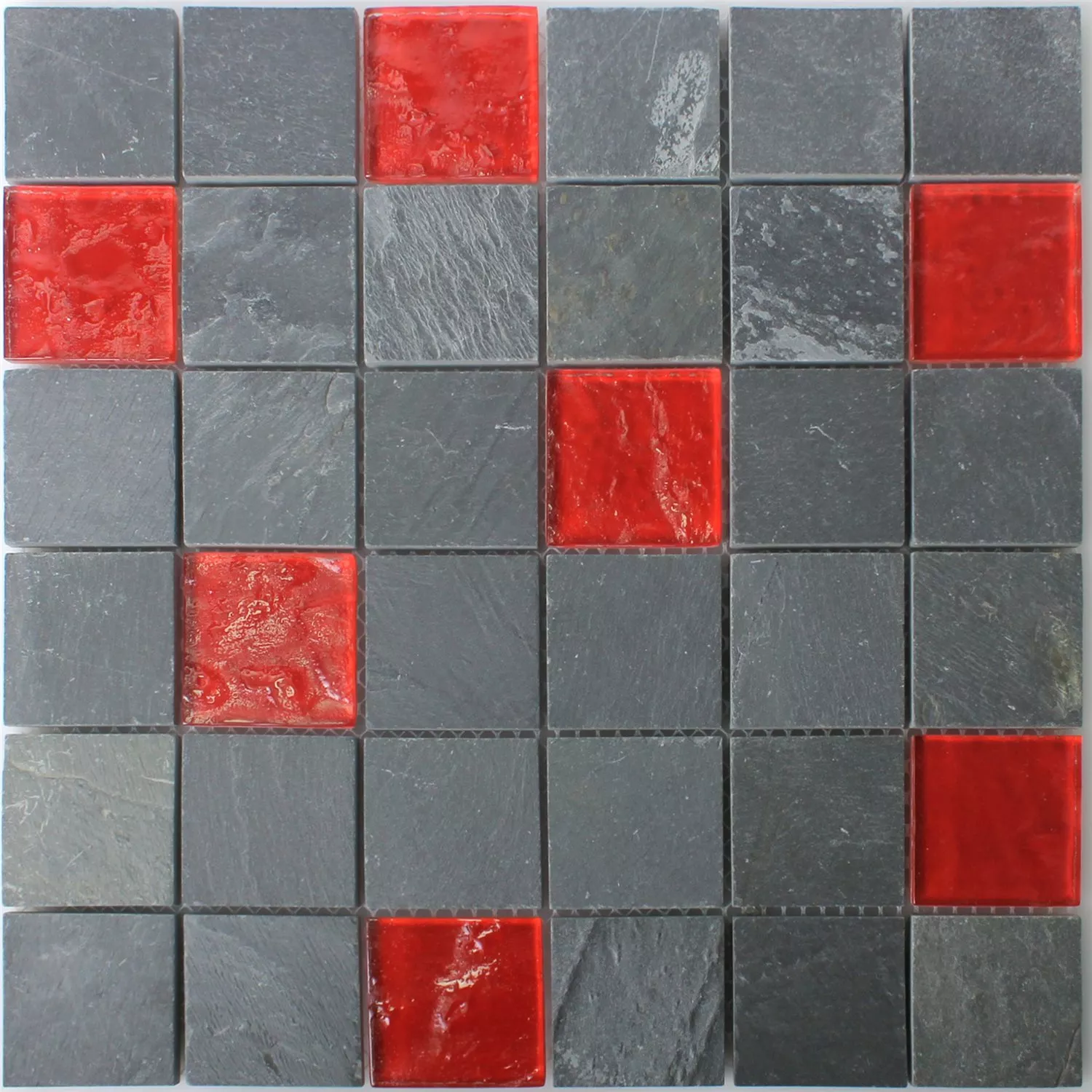 Mozaik Csempe Dragon Pala Üveg Mix Fekete Piros