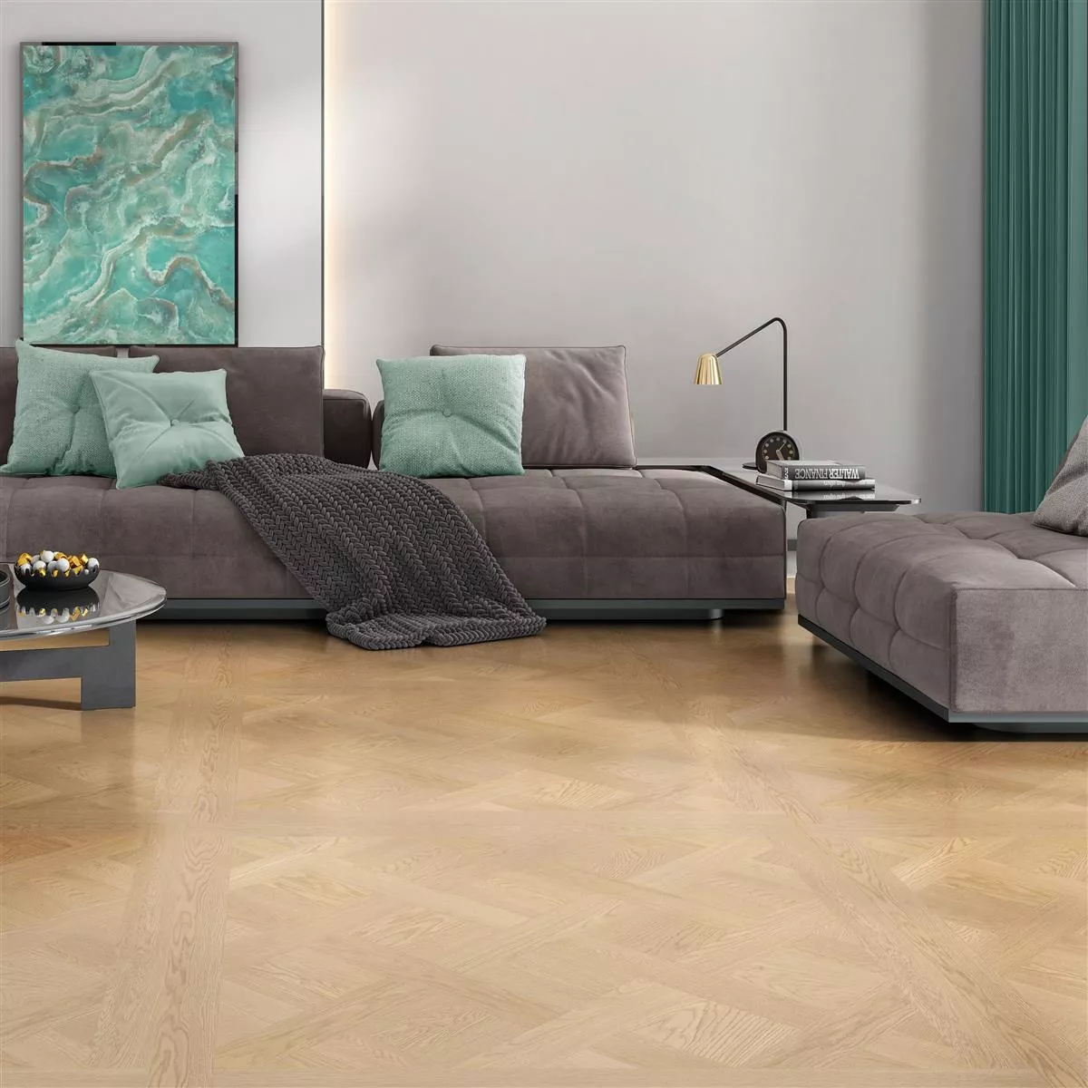 Floor Tiles Wood Optic Lavrio Beige 120x120cm