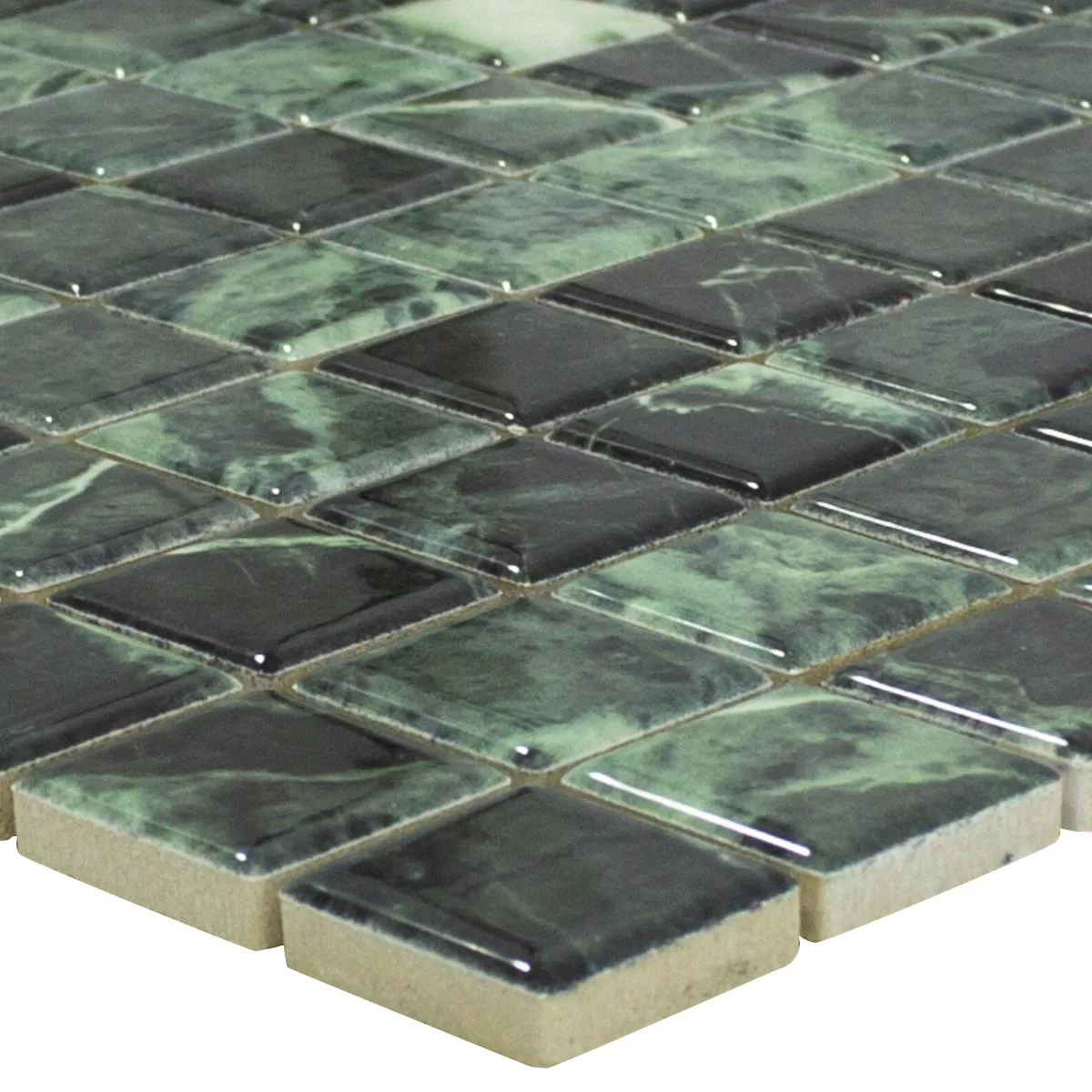 Ceramic Mosaic Tiles Elysium Marble Optic Green 23