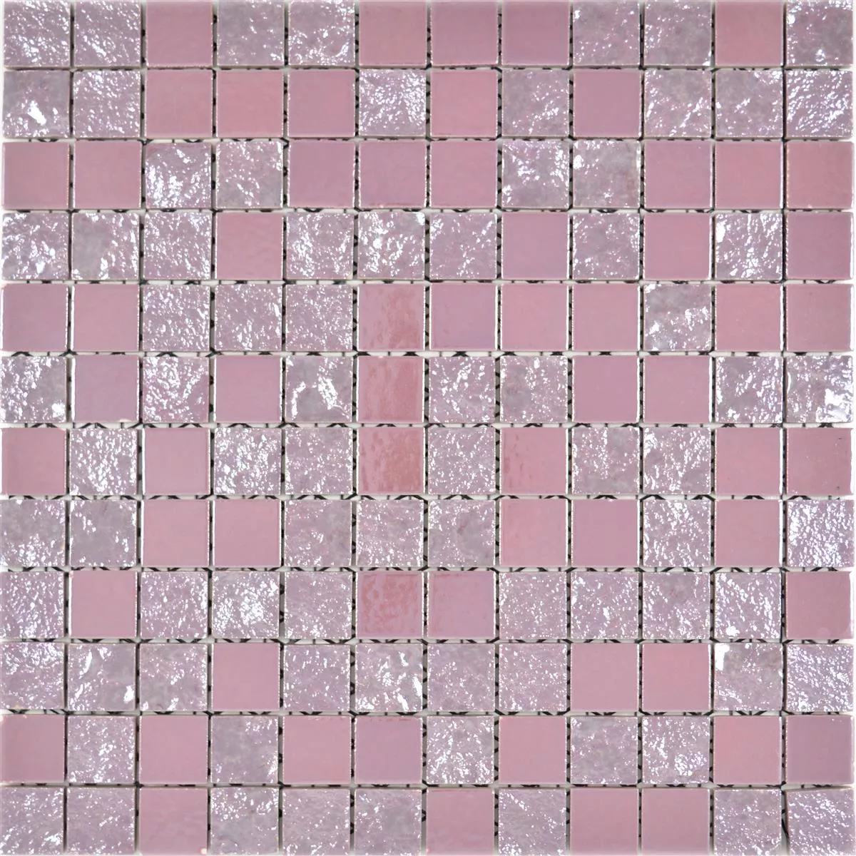 Mosaico Cerâmico Azulejos Shogun 3D Rosa