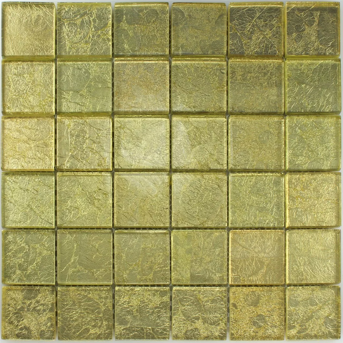 Πρότυπο από Γυάλινο Μωσαϊκό Πλακάκια Χρυσός Mέταλλο ΛΑΜΠΡΌΣ