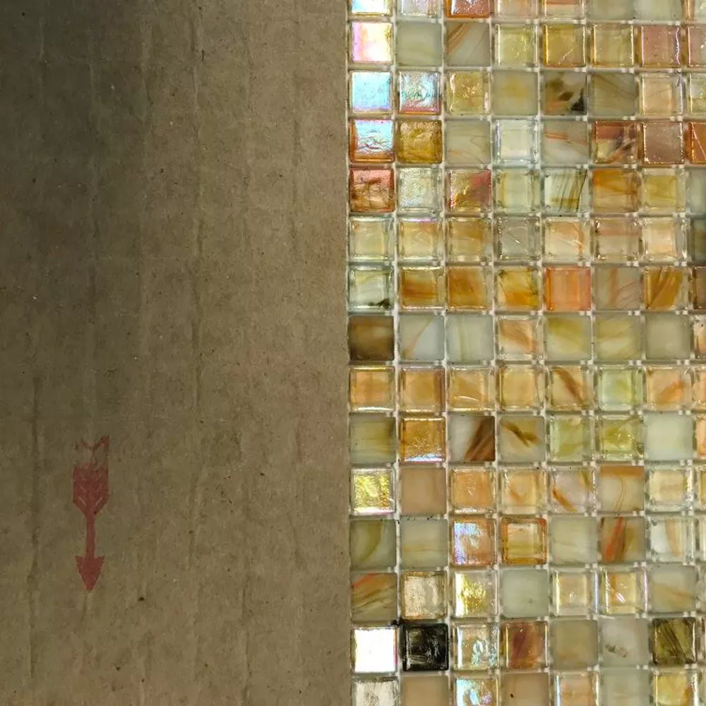 Glass Swimming Pool Mosaic Tiles Pergamon Beige