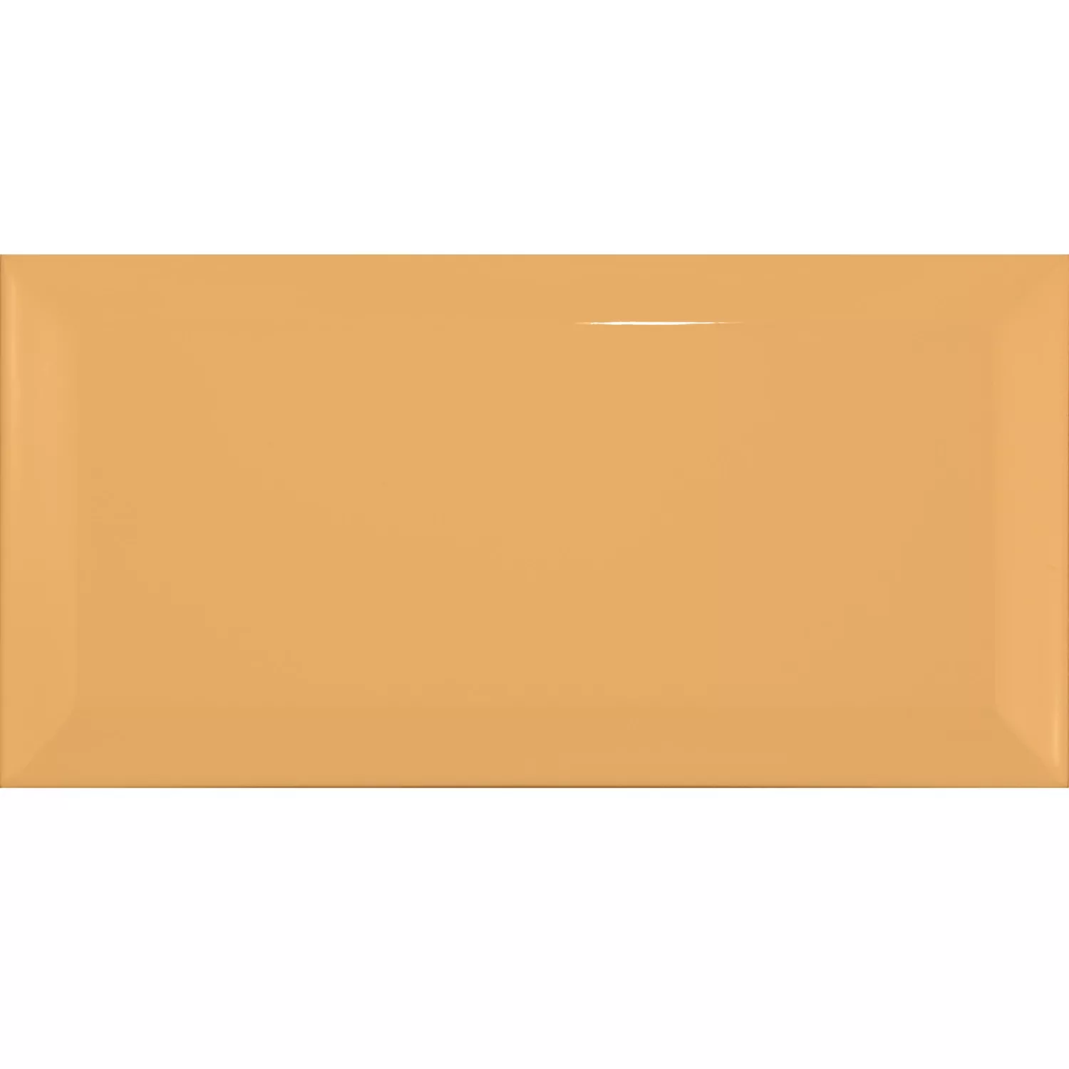 Metro tile Yellow Glossy 7,5x15 cm Facet Pitcox Mostaza