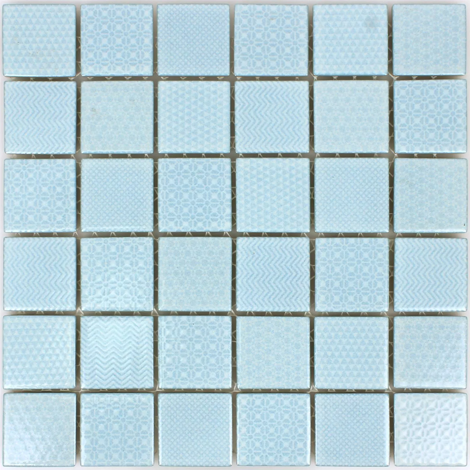 Sample Mosaic Tiles Ceramic Sapporo Light Blue