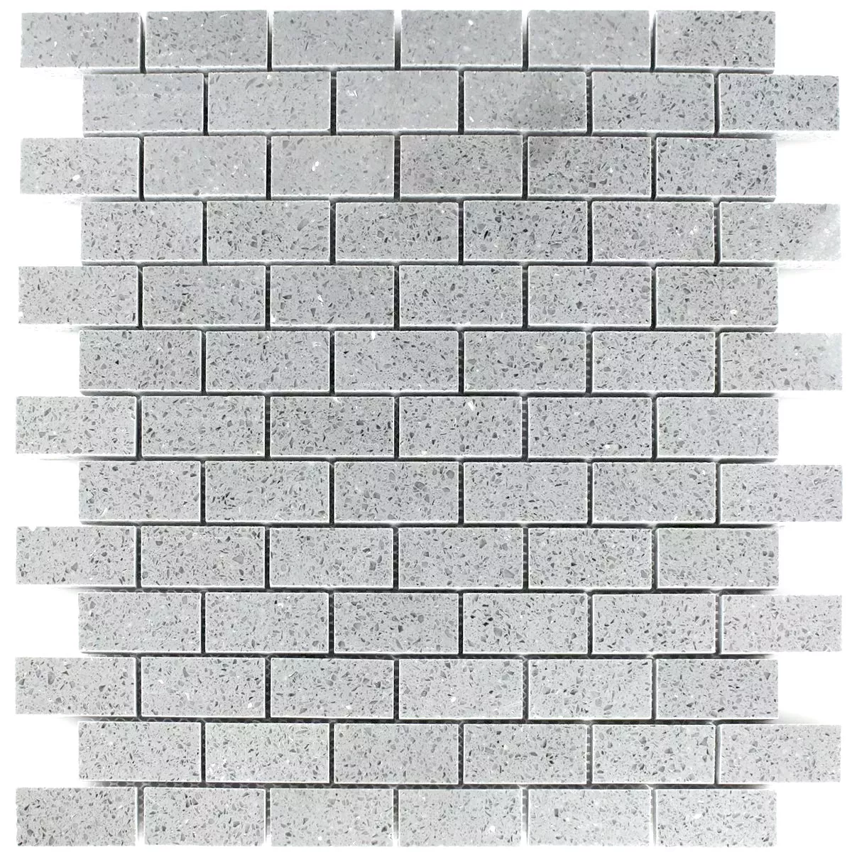 Mosaic Tiles Resin Quartz Grey