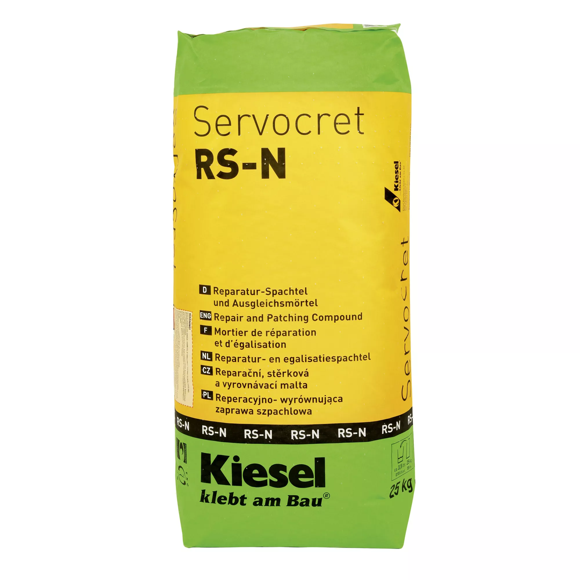 Kiesel Servocret RS-N - ремонтна шпатула и изравняващ разтвор (25KG)