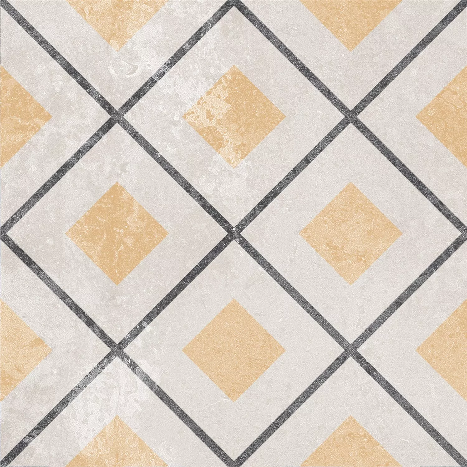 Sample Cement Tiles Retro Optic Gris Floor Tiles Cubero 18,6x18,6cm