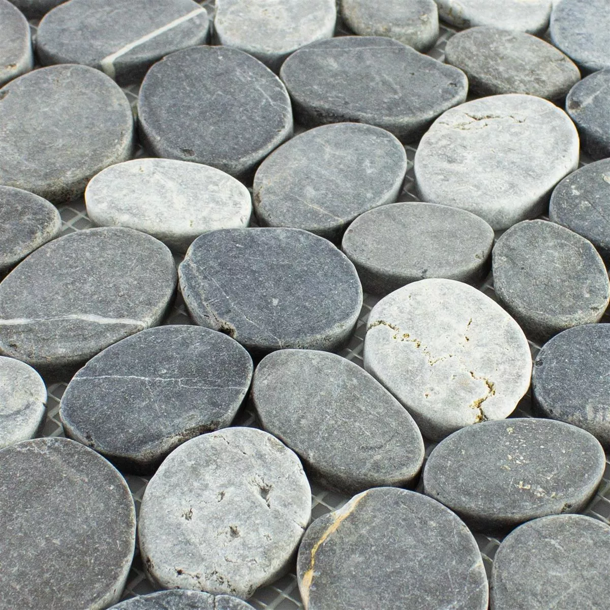 Pebble Mosaic Tiles Leoben Anthracite Grey