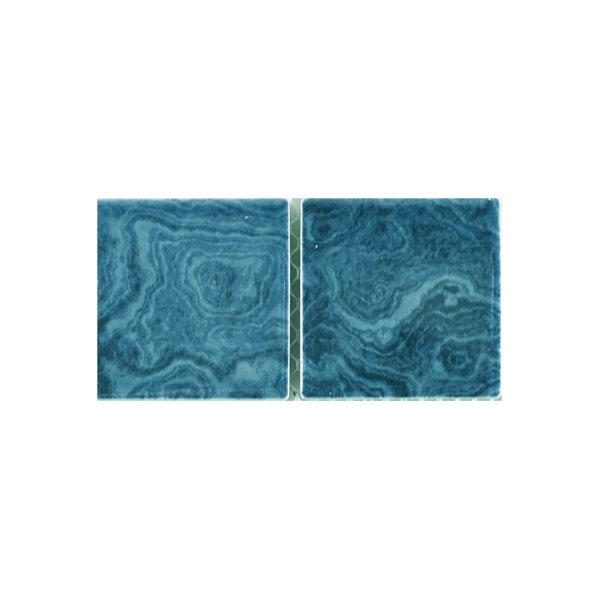 Padrão de Cerâmica Azulejo Mosaico David Verde Uni