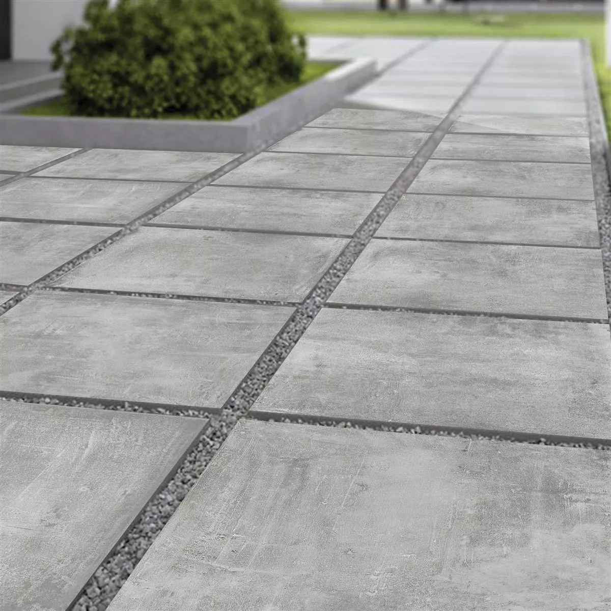 Padrão Lajes de Terraço Olhar Concreto Sunfield Cinza 60x60cm