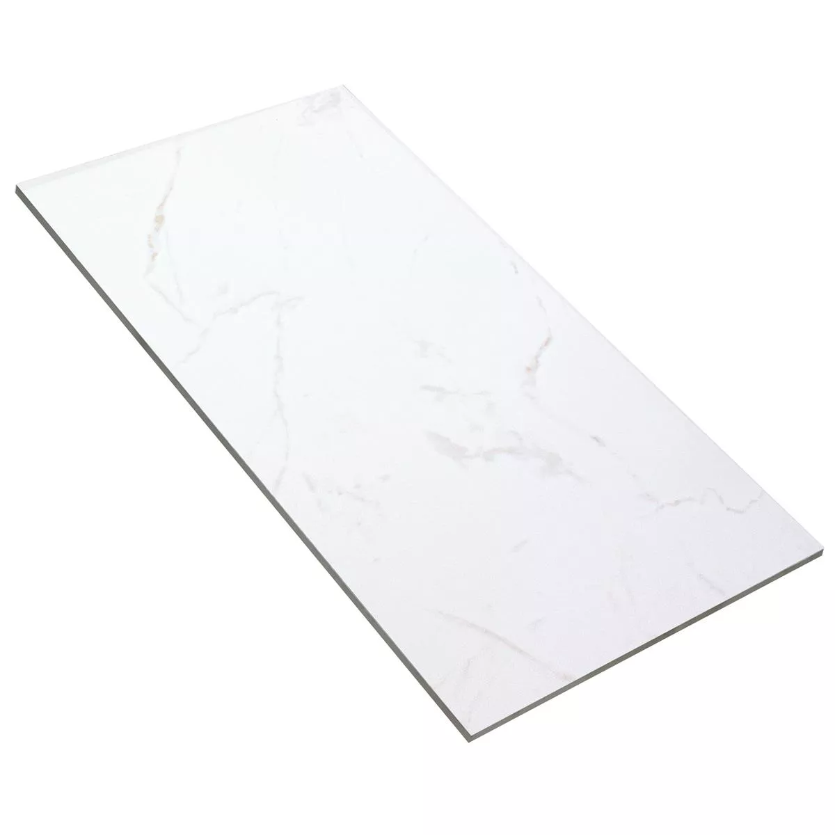 Échantillon Carrelage Mural Bradfort Marbre Optique Blanc Rectifié Mat 30x60cm