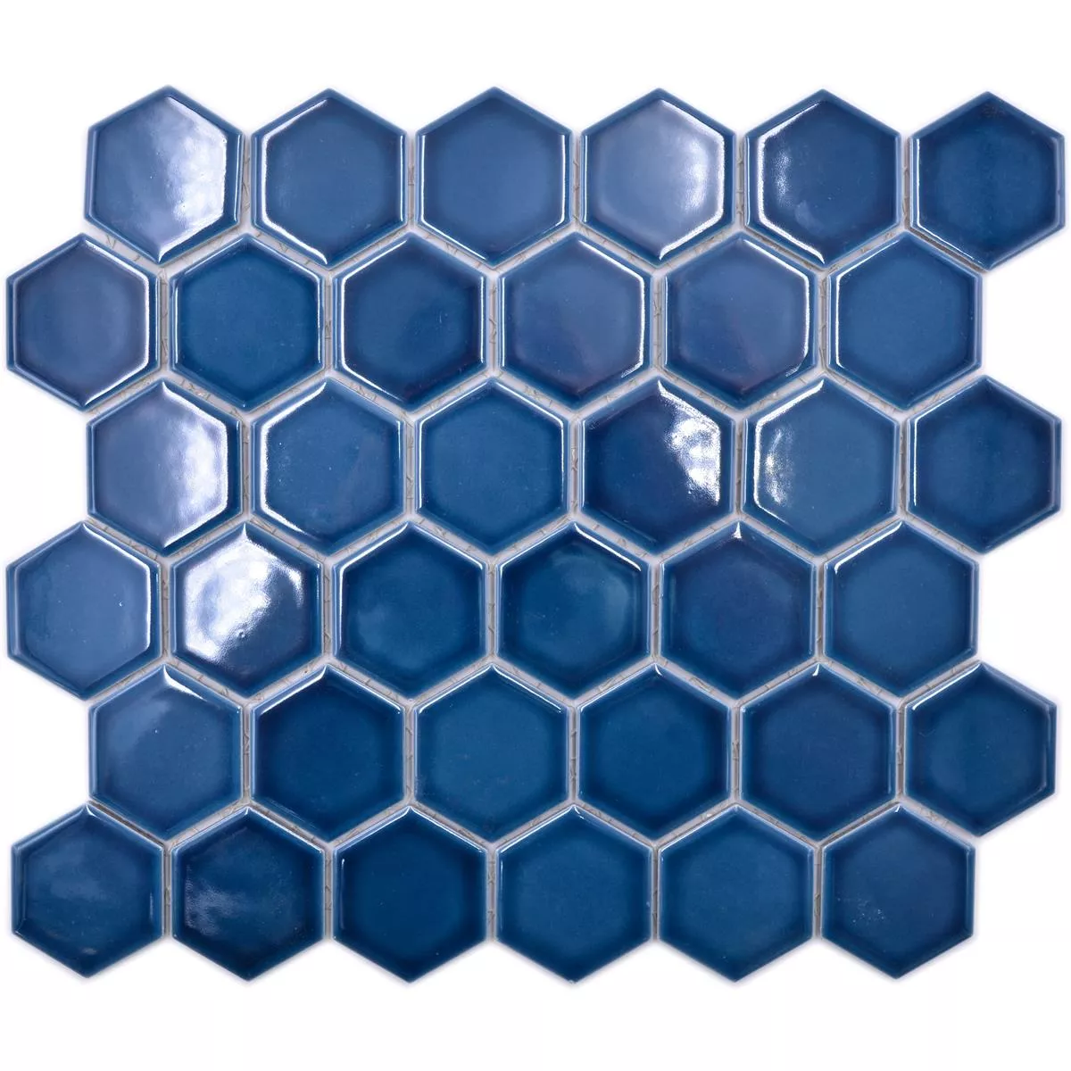 Mozaic Ceramic Salomon Hexagon Albastru Verde H51