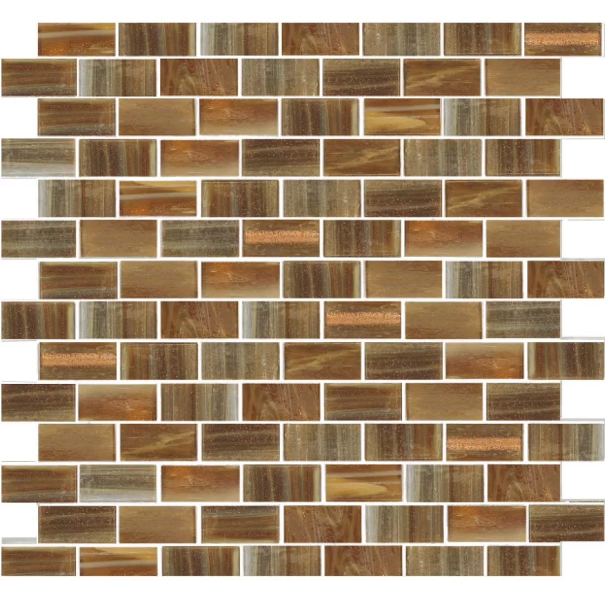 Glass Mosaikk Fliser Trend-Vi Rectangular 282 Glass Mosaikk Fliser Trend-Vi Rectangular 282