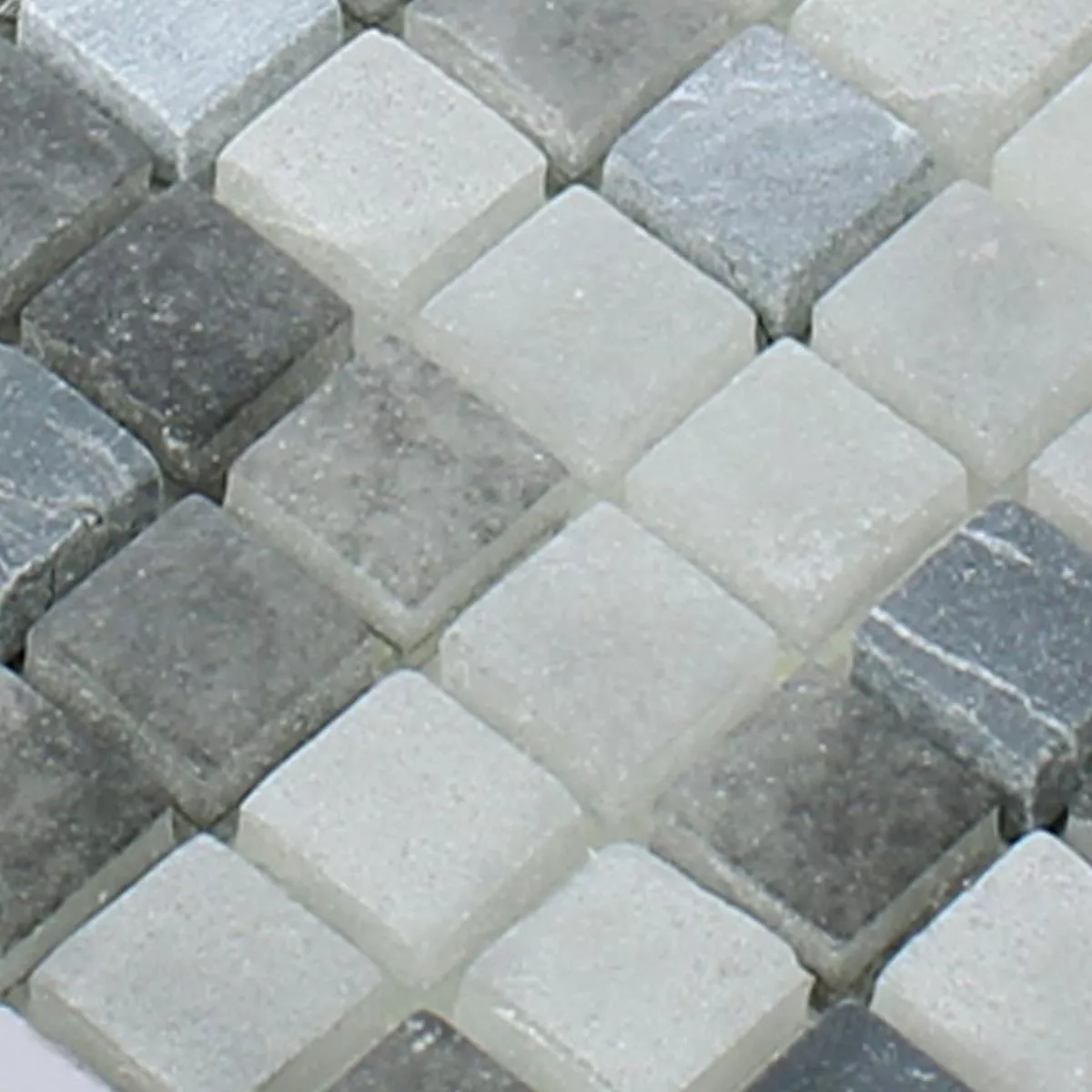 Mønster fra Mosaikkfliser Glass Naturstein Mix Freyland Svart