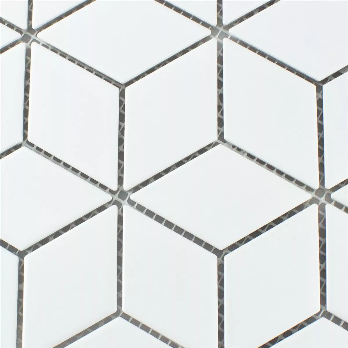 Próbka Ceramika Mozaika Cavalier 3D Kostki Matowy Biały