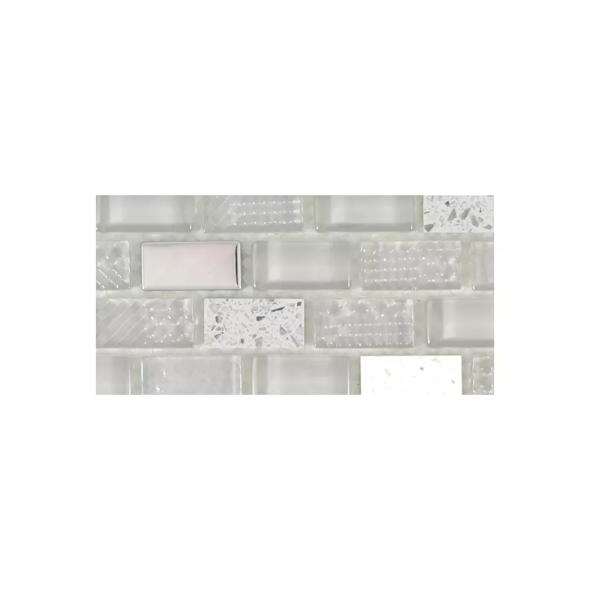 Sample Glas Natural Stone Mosaic Tiles Limona Grey