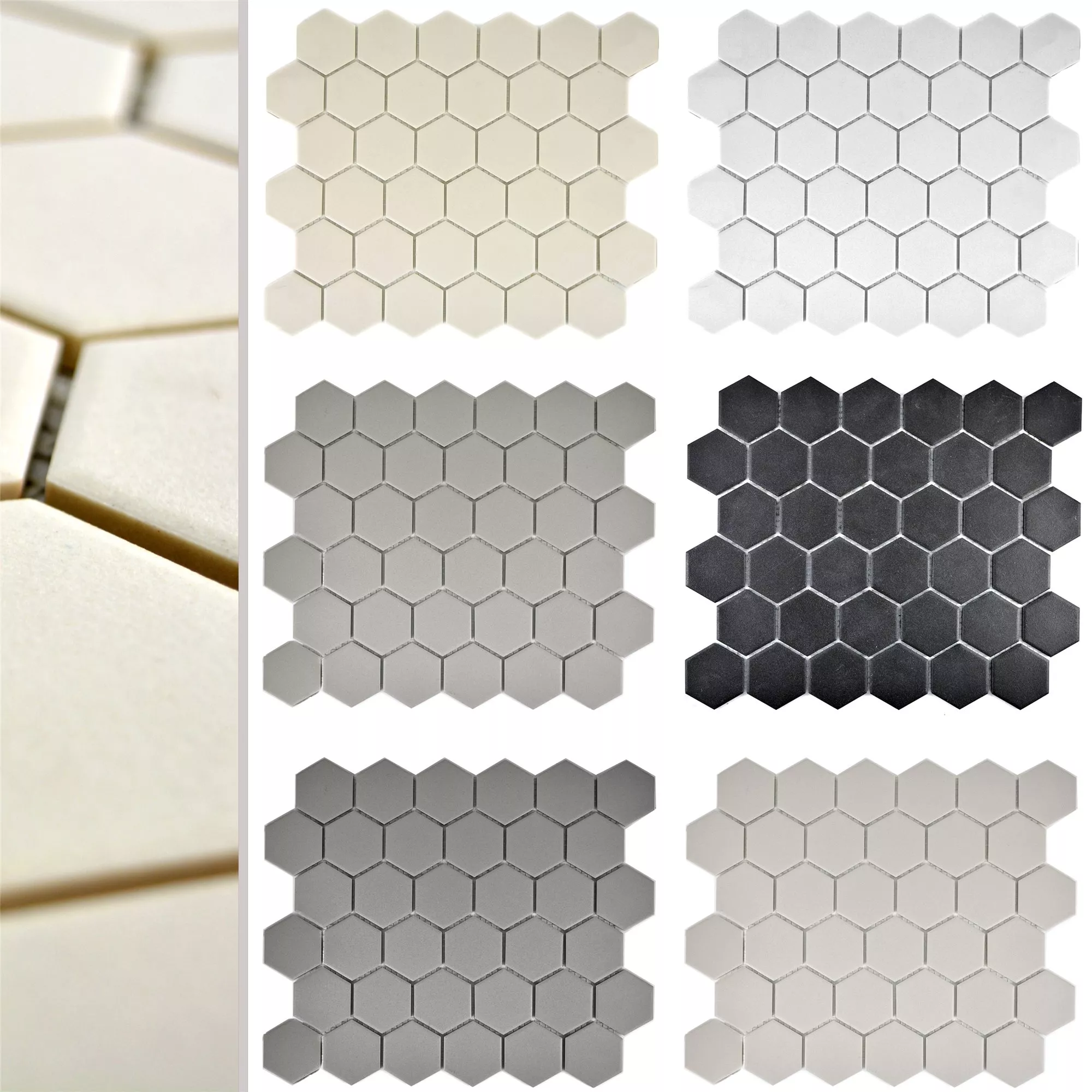 Ceramică Plăci De Mozaic Begomil Hexagon Neglazuit