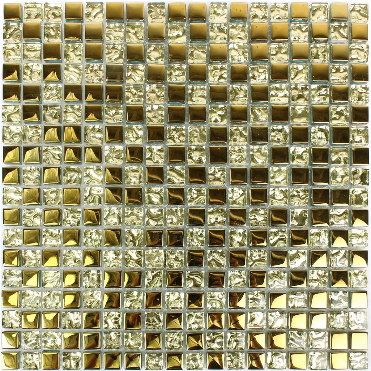 Padrão de Mosaico De Vidro Azulejos Moldau Ouro