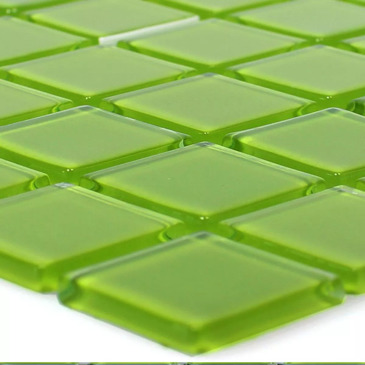 Sample Glass Mosaic Tiles Florida Green